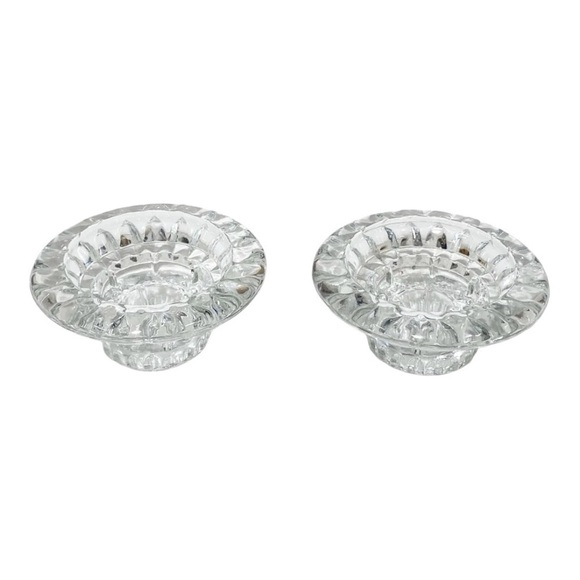 A pair of Forever Crystal Candle
Holders Clear Round Faceted - Picture 4 of 11